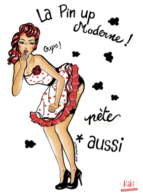 Carte humour La pin up moderne pète aussi